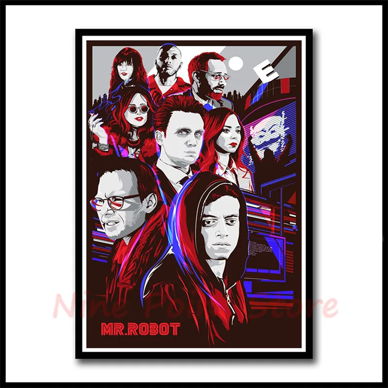 MR. ROBOT бумажные плакаты с покрытием женское украшение для дома гостиная спальня