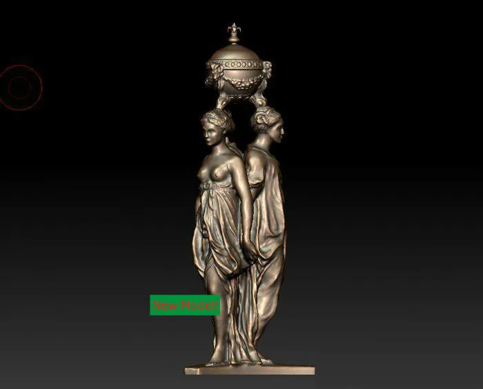 3D модель stl формат для станка с ЧПУ три богини|3d model stl|model stl3d models |