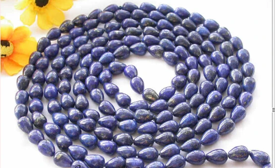 Free Shipping&gt&gt&gtLong 100&quot 14mm drip blue lapis lazuli bead necklace | Украшения и аксессуары