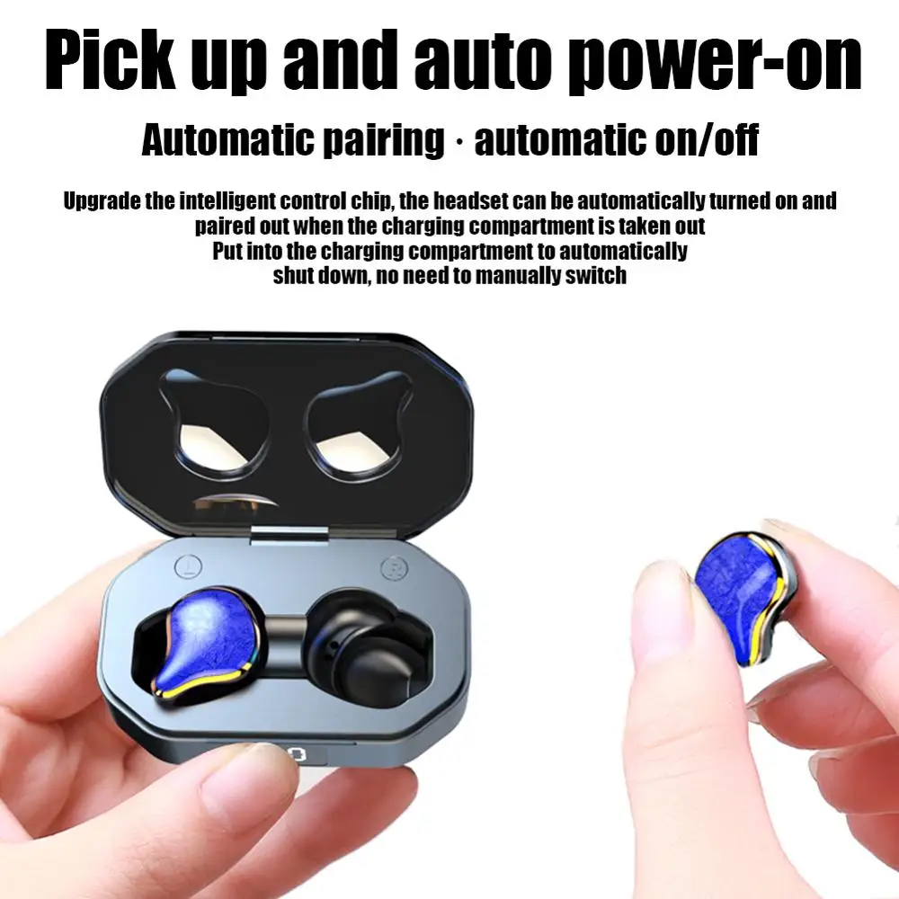 TWS стереонаушники с поддержкой Bluetooth 5 0 и зарядным отсеком 700 мАч|Наушники