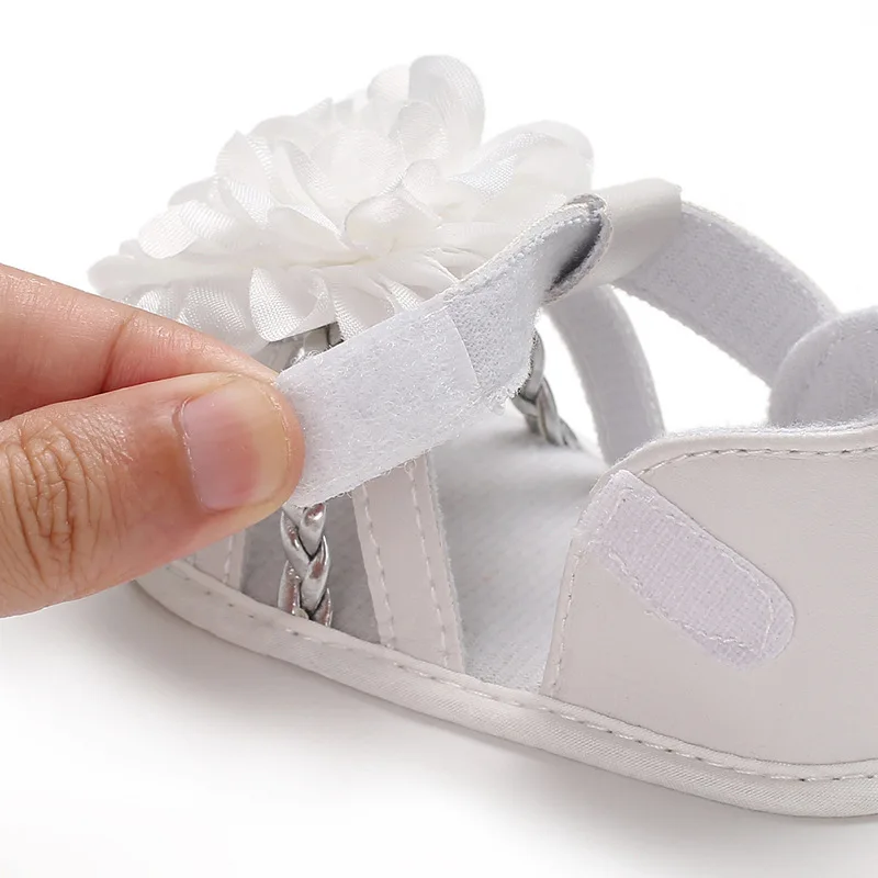 Sweet Baby Girls Flower Prewalkers Summer Shoes Crib Bebe Newborn Princess First Walkers Infant Toddler Soft Soled Beach |