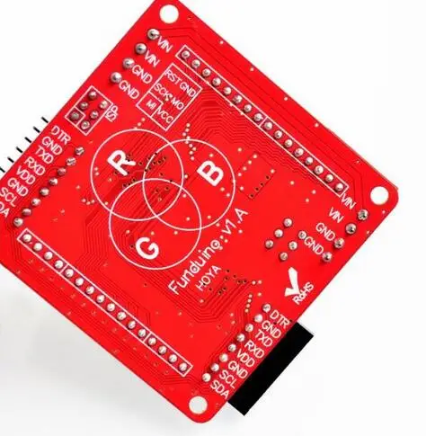 5 шт. 60 мм полноцветный RGB светодиодный точечный матричный дисплей драйвер плата