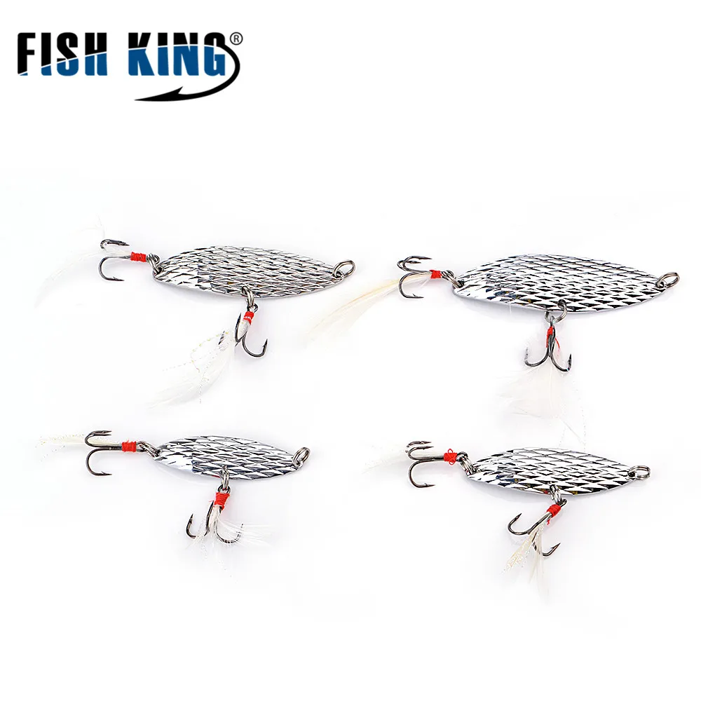 FISHKING 1 шт. ложка приманка для рыбалки регулятор баса металлический приманки 2