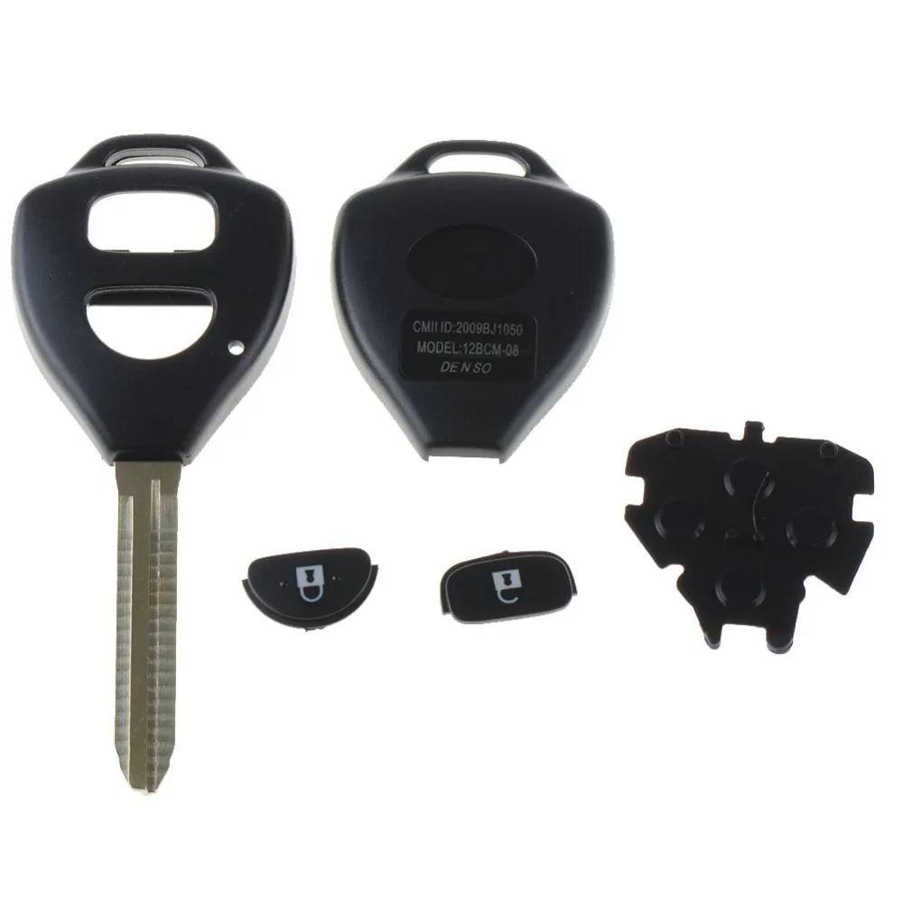 Чехол для дистанционного ключа подходит TOYOTA Rav4 Corolla Hilux Prado 2 Кнопка Fob OT8G P22 |
