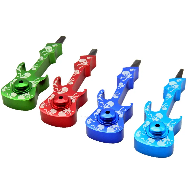 1 шт. Новая мода скрипка стиль металлическая алюминиевая гитара табачная трубка