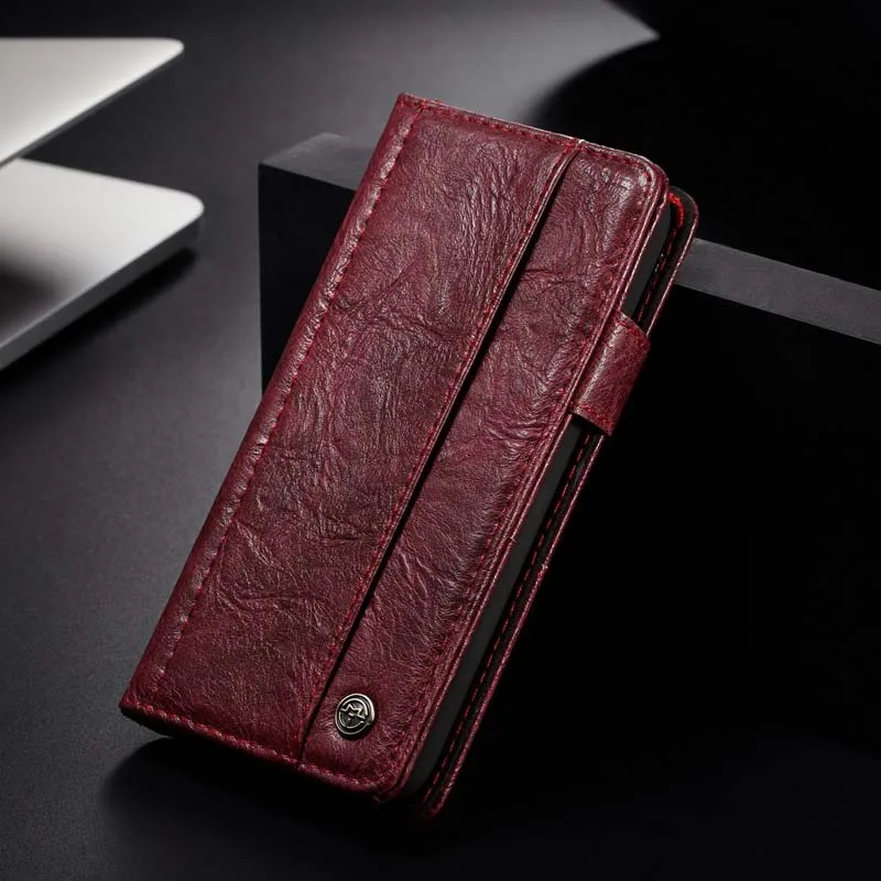 CaseMe Luxury Leather Stand Case For iPhone X Magnetic Phone Cover Multifunction Flip Wallet Card Slot Cases iPhoneX | Мобильные