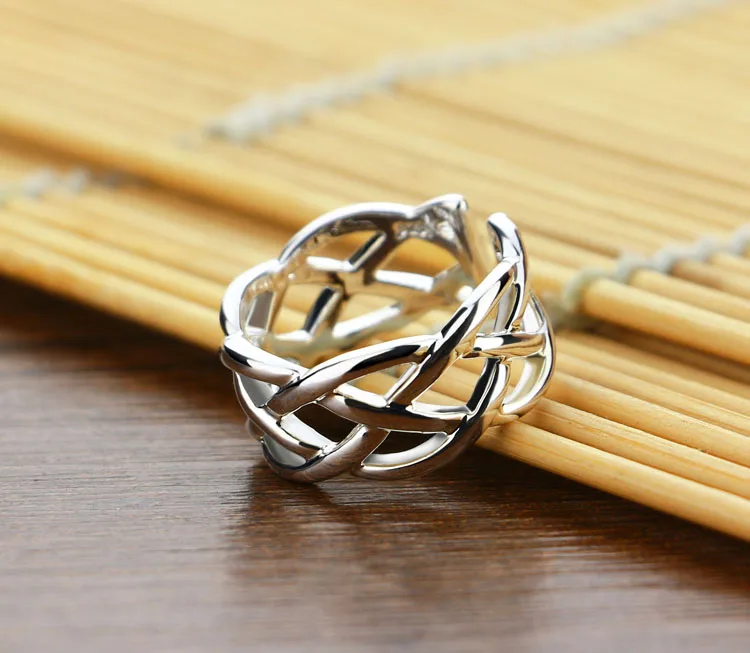 Contracted women sterling silver ring.Fashion can adjust the size of ring.Real solid 925 ring.Charm jewelry | Украшения и