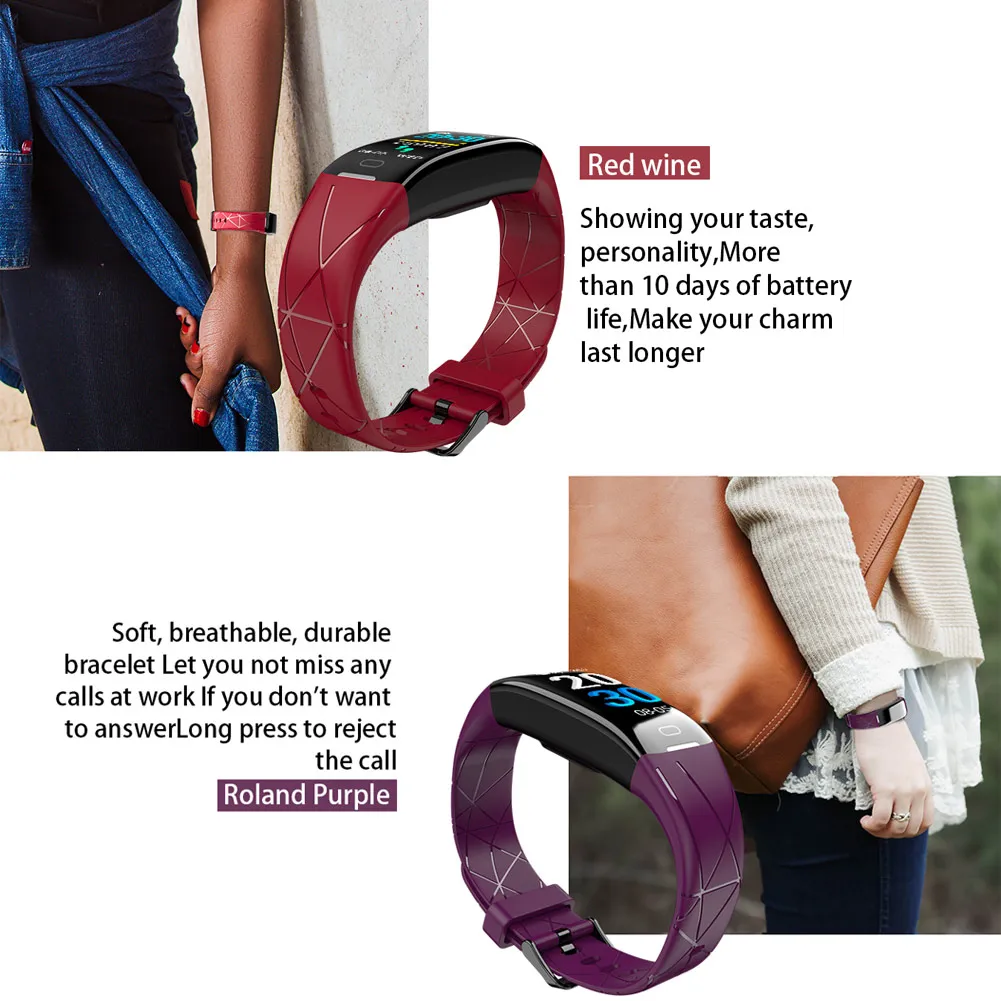 Z21 PLUS умный браслет часы фитнес кровяное давление отслеживание сердечного ритма