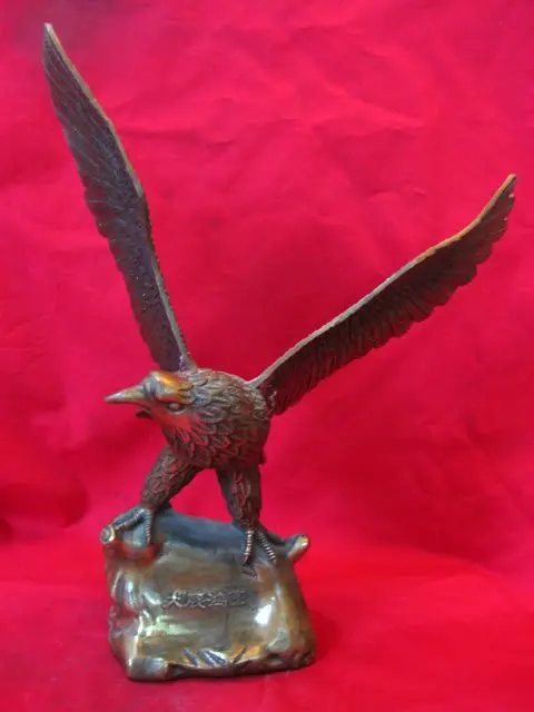 

Large Rare Old Qing Dynasty Copper Flying Eagle Statue ,best collection&adornment,free shipping