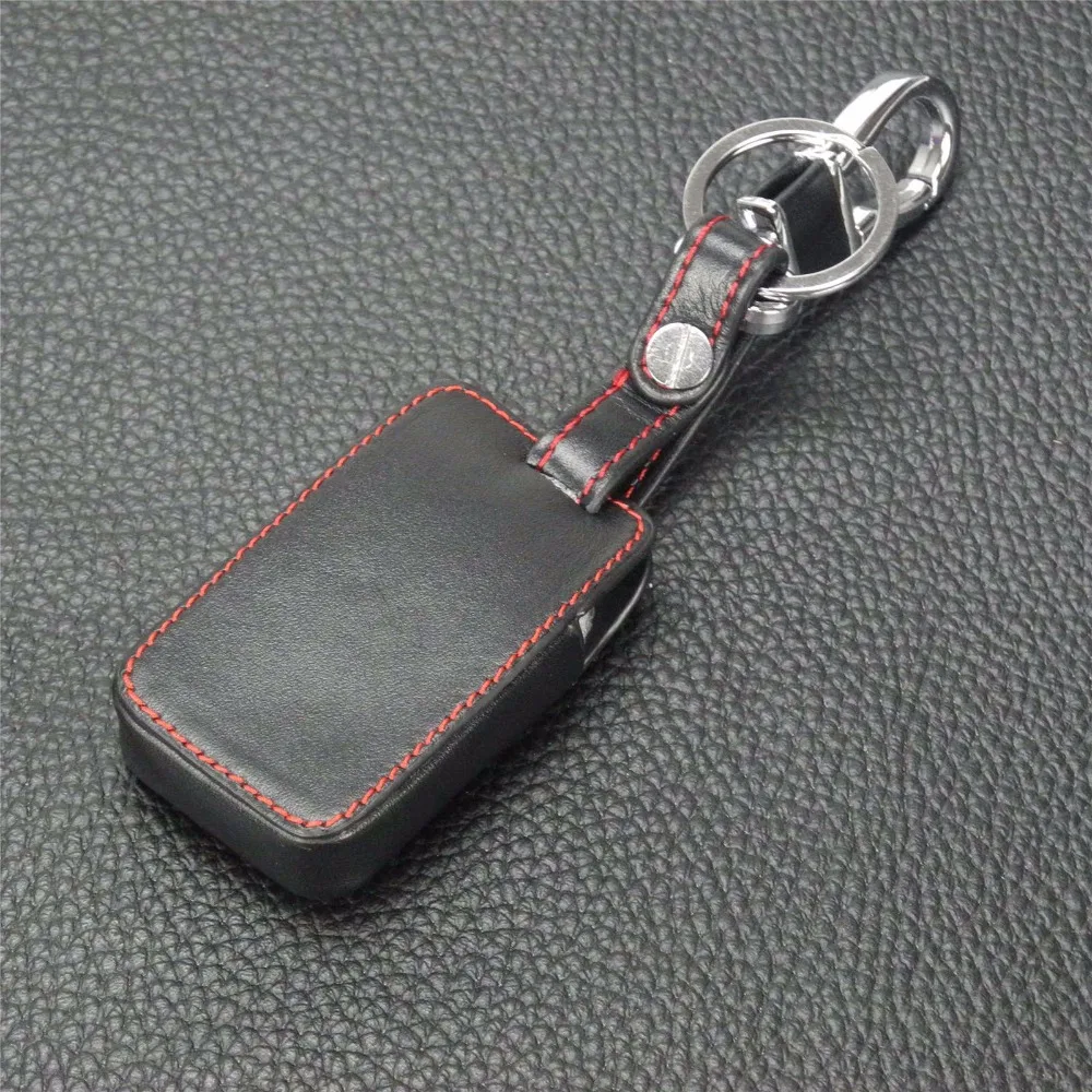Jingyuqin 3 кнопки кожаный чехол для ключей Toyota Camry Solara Avalon RAV4 Prius Celica удаленный