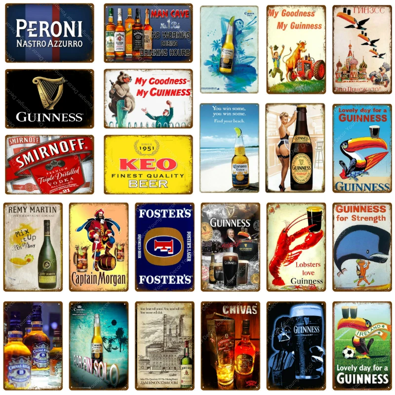 My Guinness табличка винтажная металлическая жестяная вывеска Бар Паб декоративные