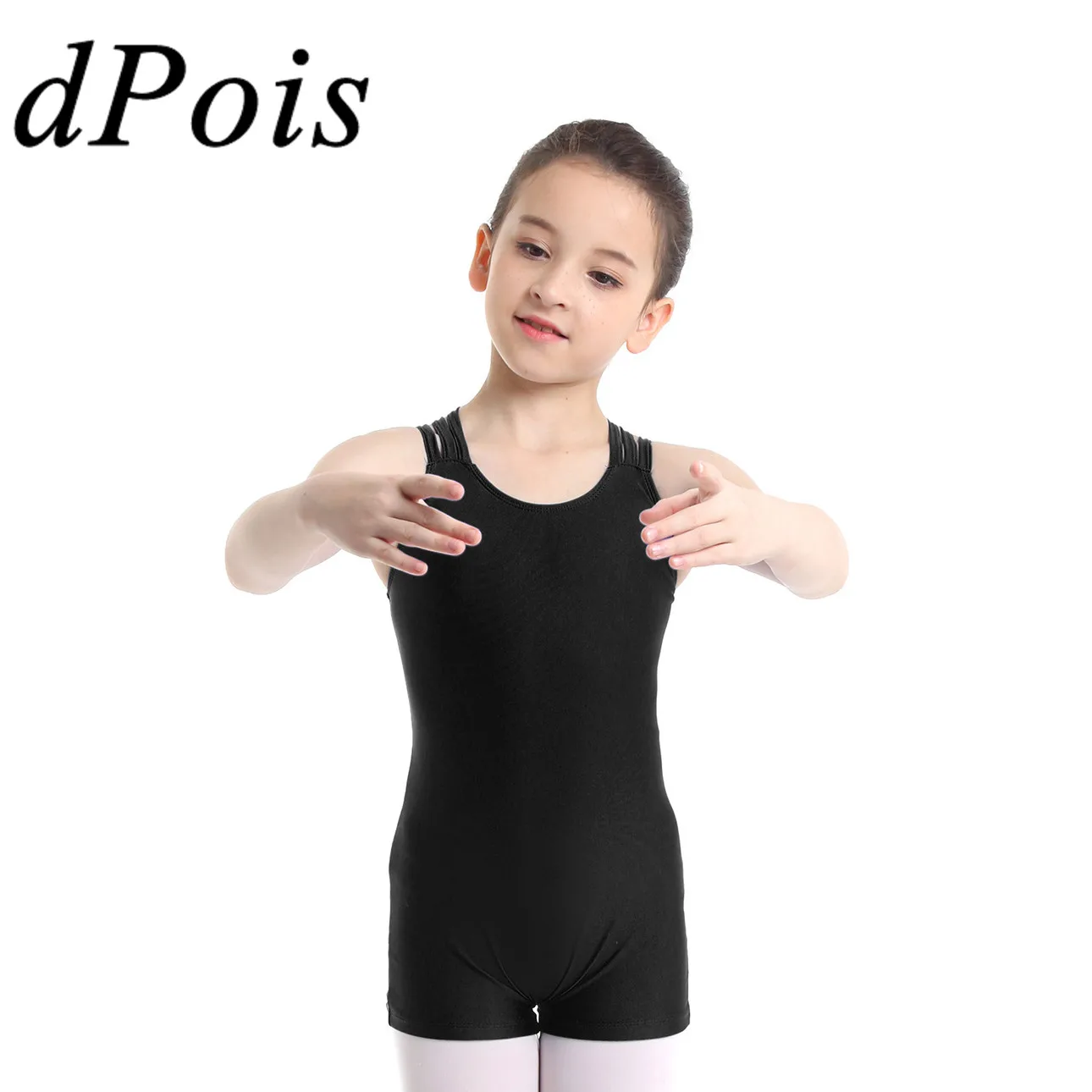 Гимнастическое трико для девочек платье балета Купальник танцев балерины
