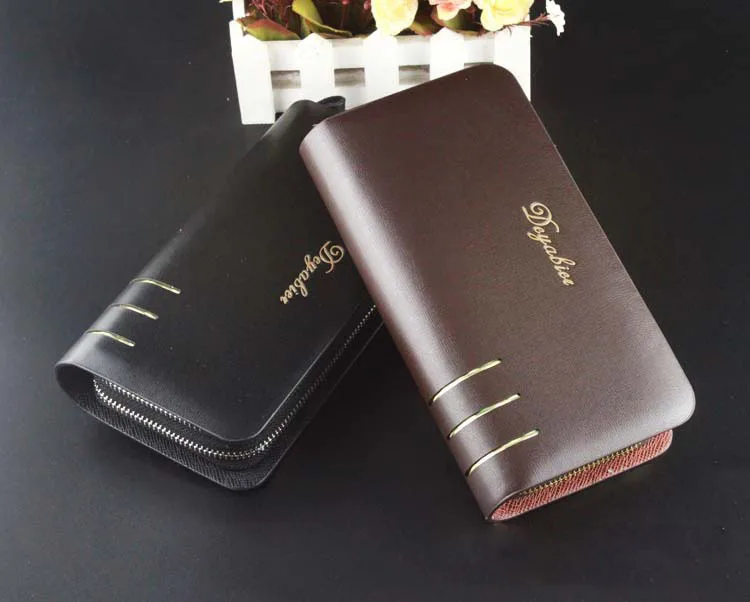 Fashion men's wallets genuine purse male leather long card / passport/ money clutch purses portfolio for man | Багаж и сумки
