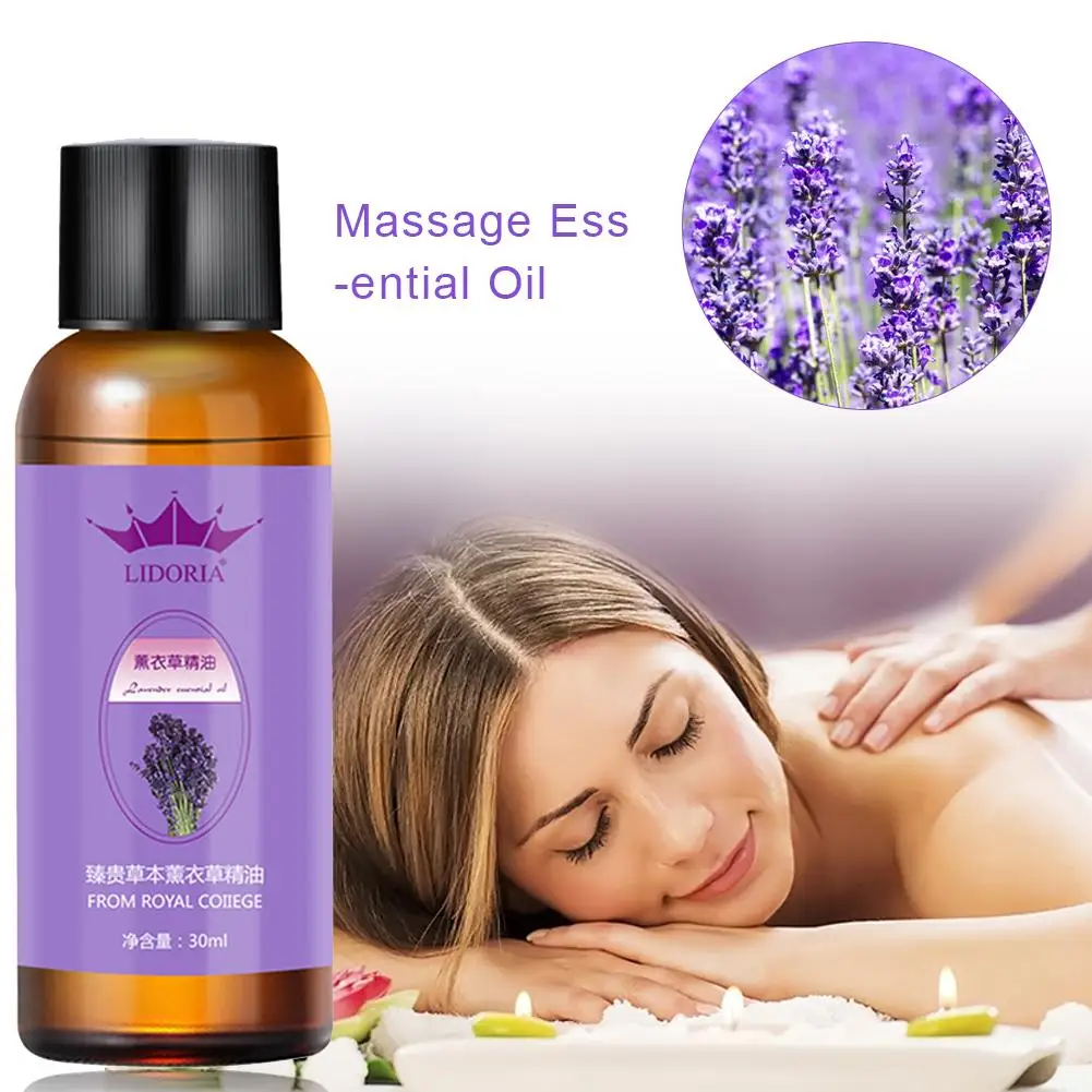 1pc Pure Plant Aromatherapy Diffusers Essential Oil 30ml Organic Body Massage Relax Fragrance Skin Care Kit 40P
