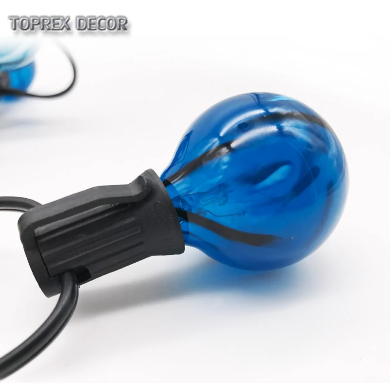 Toprex E12 patio lights длина 11 5 футов. Наружные гирлянды рождественские световые
