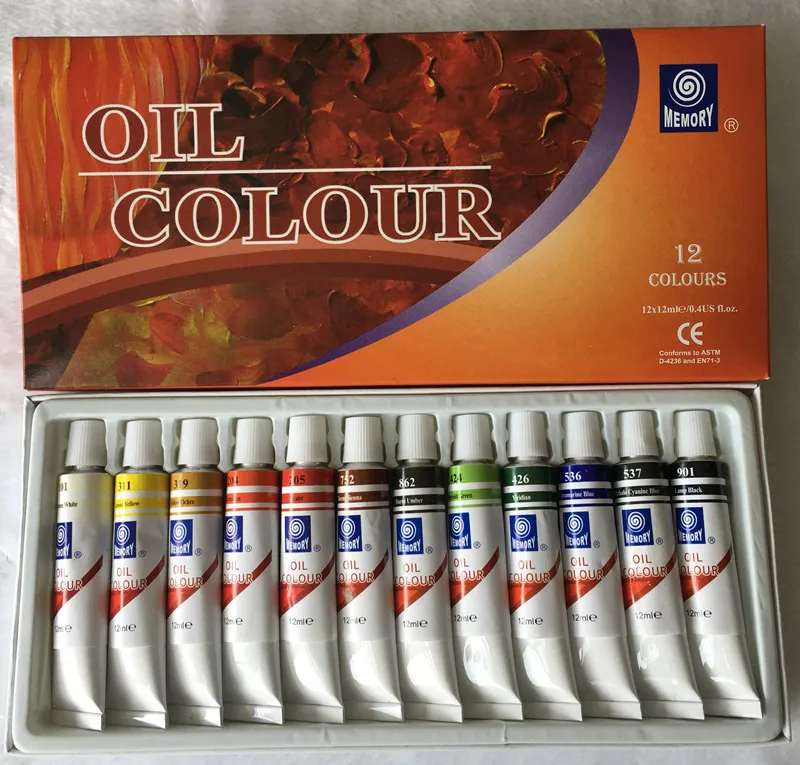 Профессиональный бренд Масляная краска Холст пигмент художественная Каждая