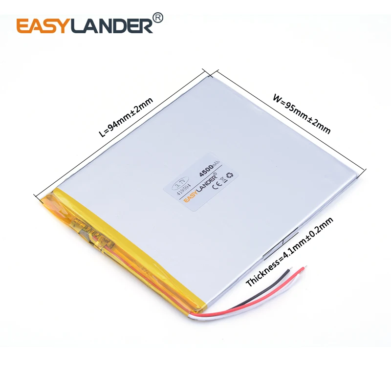 

3-wire 419594 4500mAh 3.7V li Polymer battery FOR Teclast p85 original dual-core tablet battery 419595 409595 419494 409494