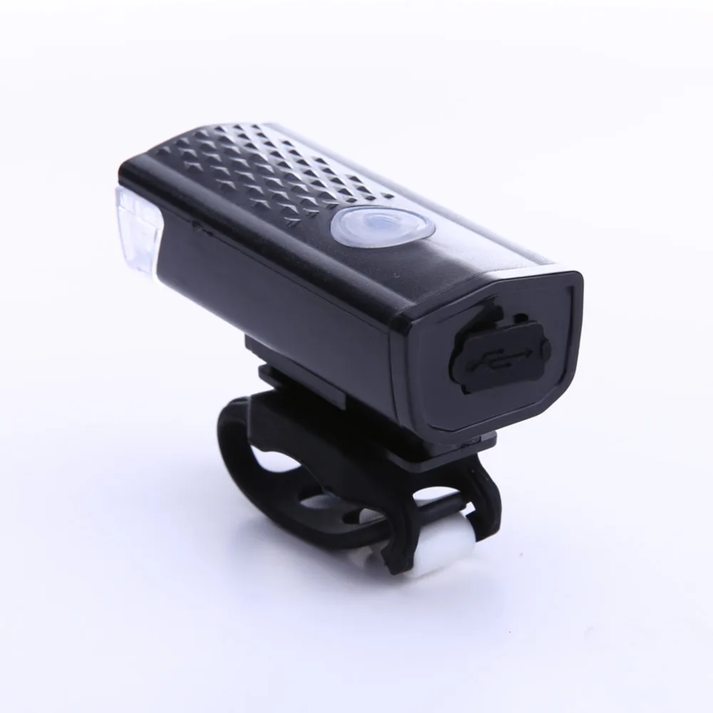 Bike Front Light Cycling Bicycle USB Rechargeable LED Lamp Waterproof High Power Head Flashlight Use for Handlebar 300LM 3 Mode | Спорт и