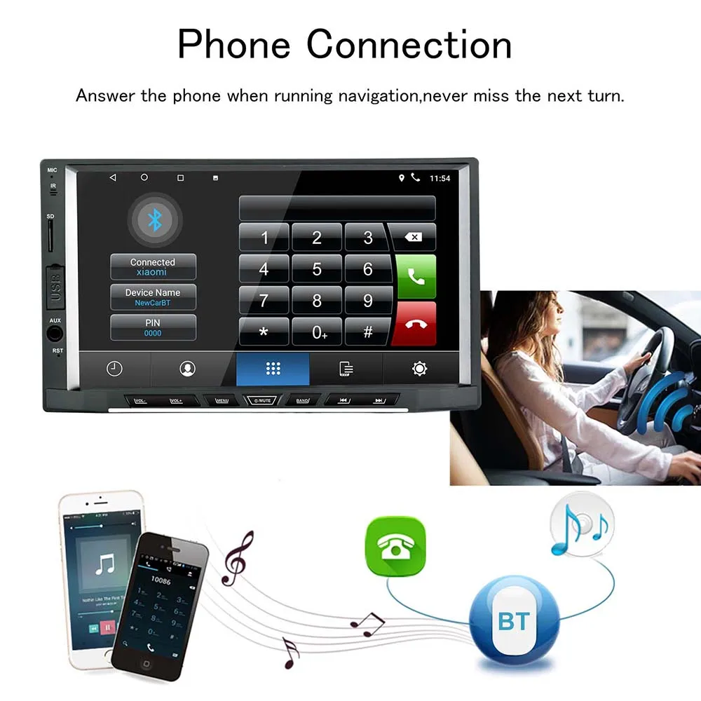 2din android 8 1 автомобильное радио стерео Восьмиядерный 2G + 16G GPS навигация WIFI AM/FM/RDS