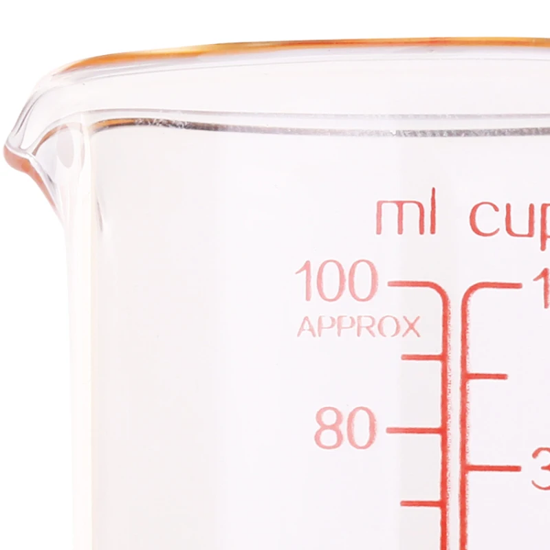 100 ml Марка бросился Ce/чашки ЕС измерения высокое Температура Стекло мерный стакан