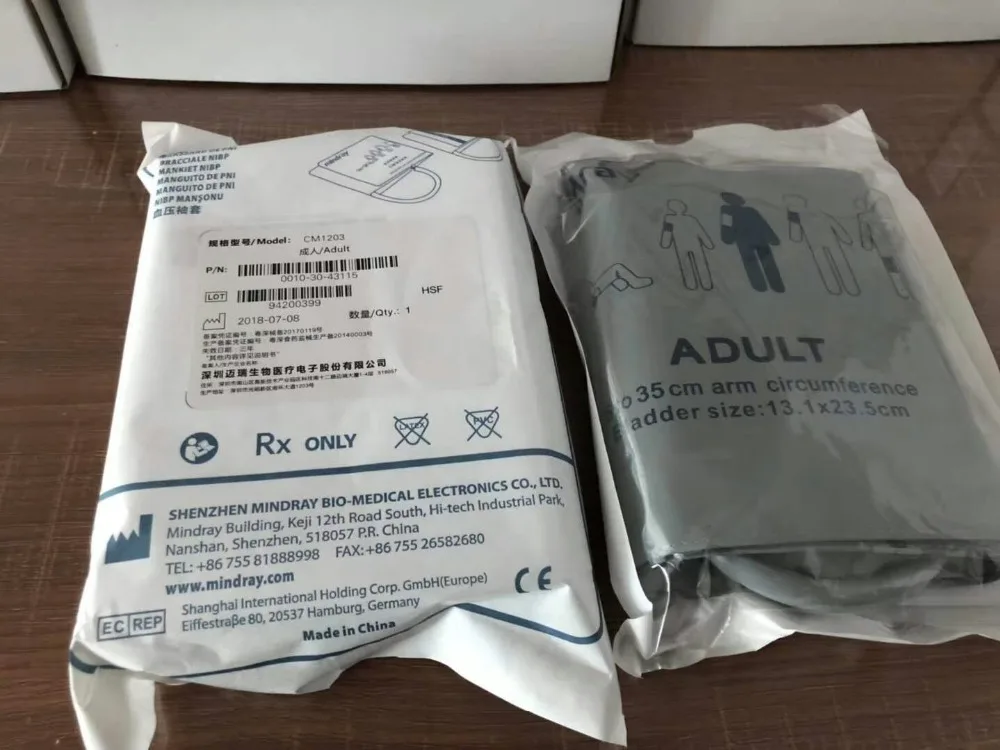 Для новых Mindray многоразовые NIBP манжеты CM1203 13 1x23 5 см для взрослых крови Давление