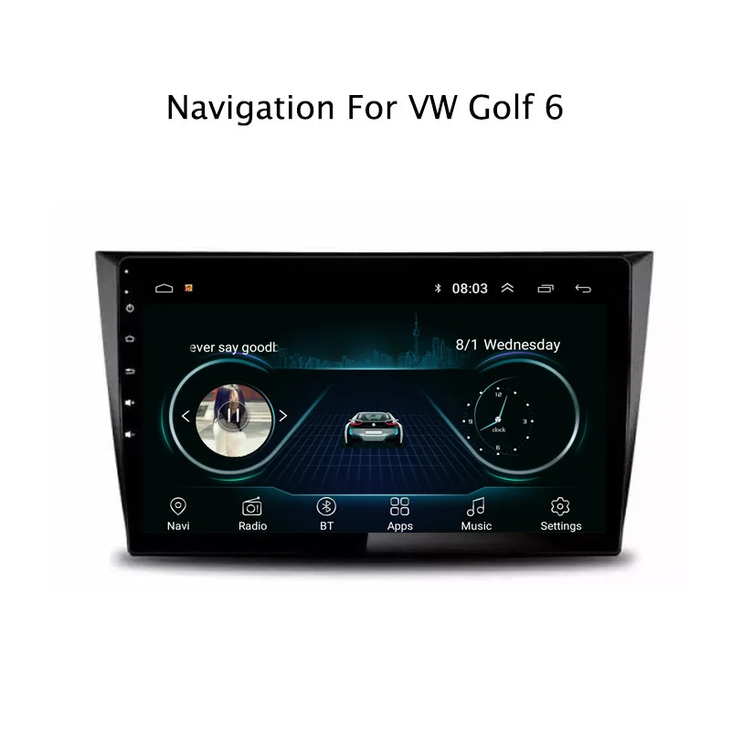 9 &quot2.5D IPS Android 8 1 автомобильный DVD GPS плеер для VW Golf 6 2008-2013 Радио Стерео головное