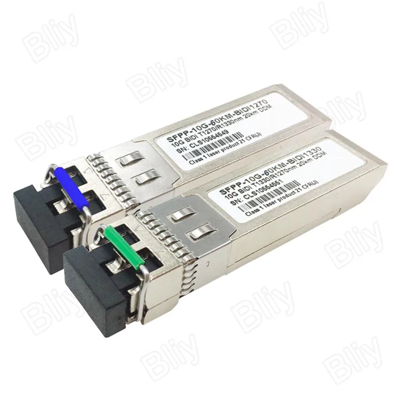 Приёмопередатчик типа sfp 10G 20/40/60/80 км, программированием в производственных условиях+ гигабитный преобразователь интерфейса sfp модуль коммутатора ethernet WiFi модуль гигабитный коммутатор 1550/1310nm совместим с mikrotik/zte/cisco