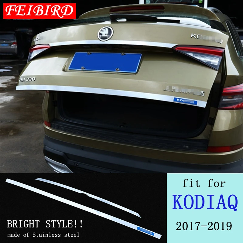 

ABS Chrome Front Head Fog Lights Lamp Lid Cover Trim 2 Pcs Accessories Exterior Fit For Skoda Kodiaq 2017 2018 2019 2020