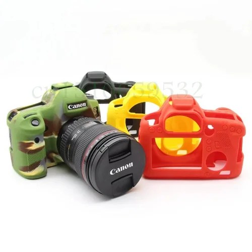 Резиновый силиконовый чехол для камеры CanON 6D резиновый черный красный желтый