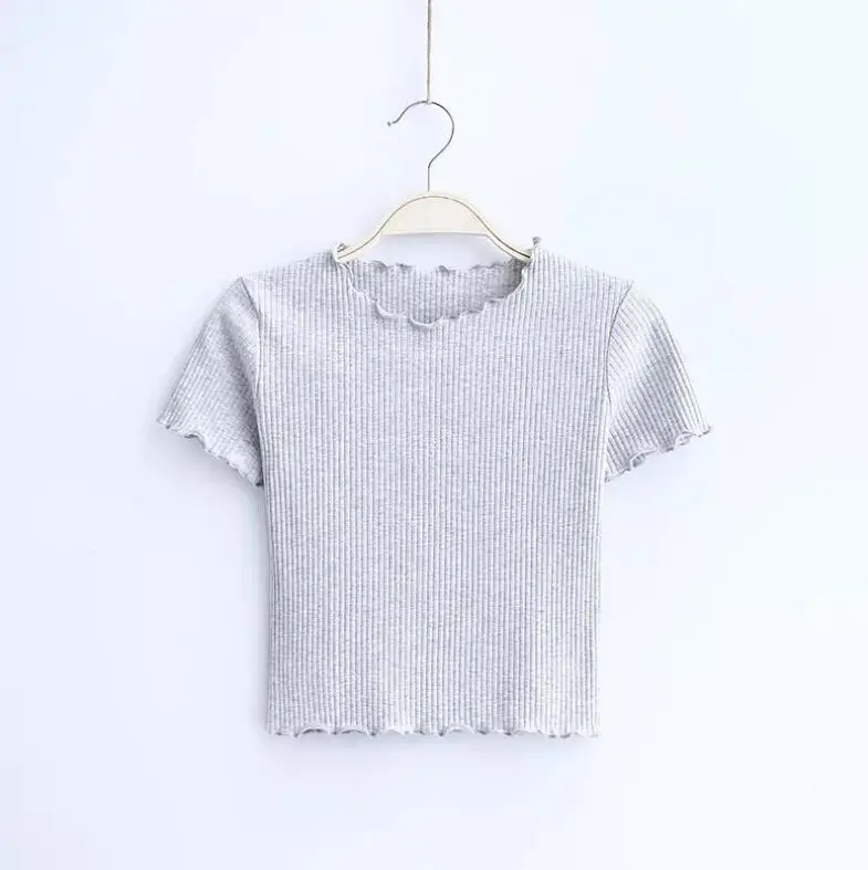 JOYINPARTVintage Wooden Ears with Short Sleeves and Round Neck T-shirt Novelty 2017 Slim Fit Summer Retro Tops | Женская одежда