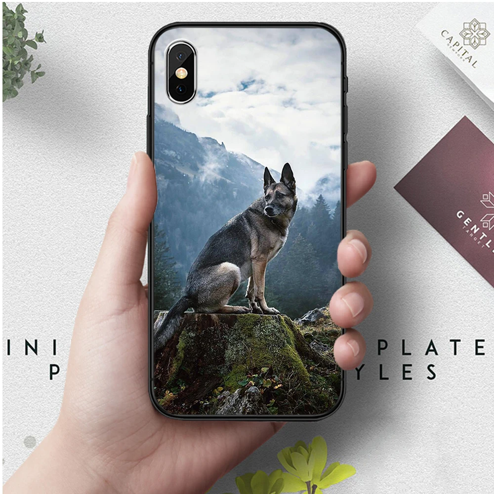 6 Высококачественный силиконовый чехол с немецкой овчаркой для iPhone 5 5S 6 6S Plus 7 8 11 Pro X XS Max XR - Цвет: 6
