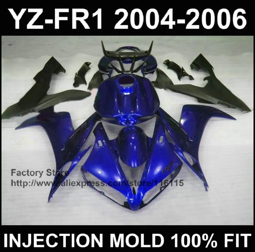 7 подарков Обтекатели для YAMAHA обтекатель части YZF R1 2004 2005 2006 yzf r1 04 05 06 темно синий