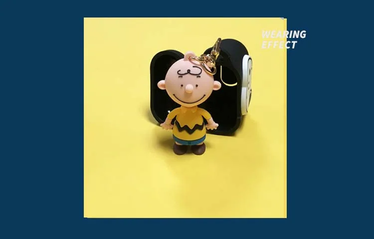 Милый мультяшный брелок для ключей с Шарли коричневой собакой, силиконовый защитный чехол для наушников для Airpods 1, 2, аксессуары, чехол, сумка, коробка