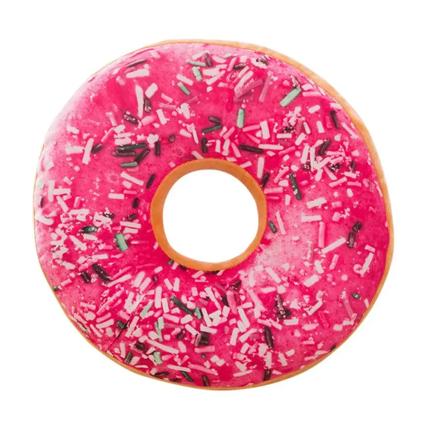 E Soft Plush Pillow Stuffed Seat Pad Sweet Donut Foods Cushion Cover Case Toys J#20 71 - Цвет: E