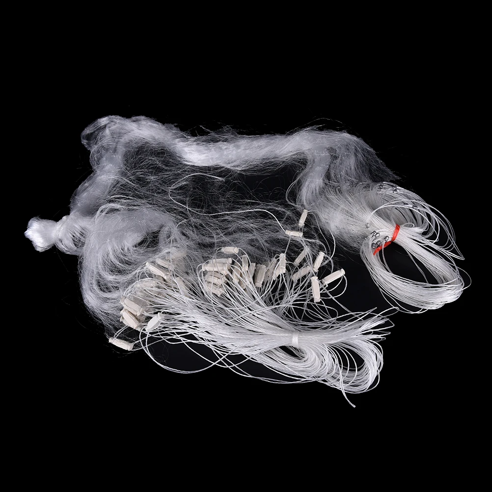 Трехслойная жаберная рыболовная сеть 25 м нейлоновая для ловли рыбы с поплавком 1