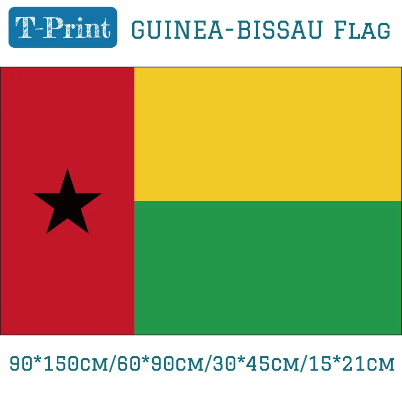 

The Republic of Guinea-Bissau National Flag 90*150cm 60*90cm 40*60cm Flying Flag 15*21cm Hand Flag 3x5ft Banners For Decoration