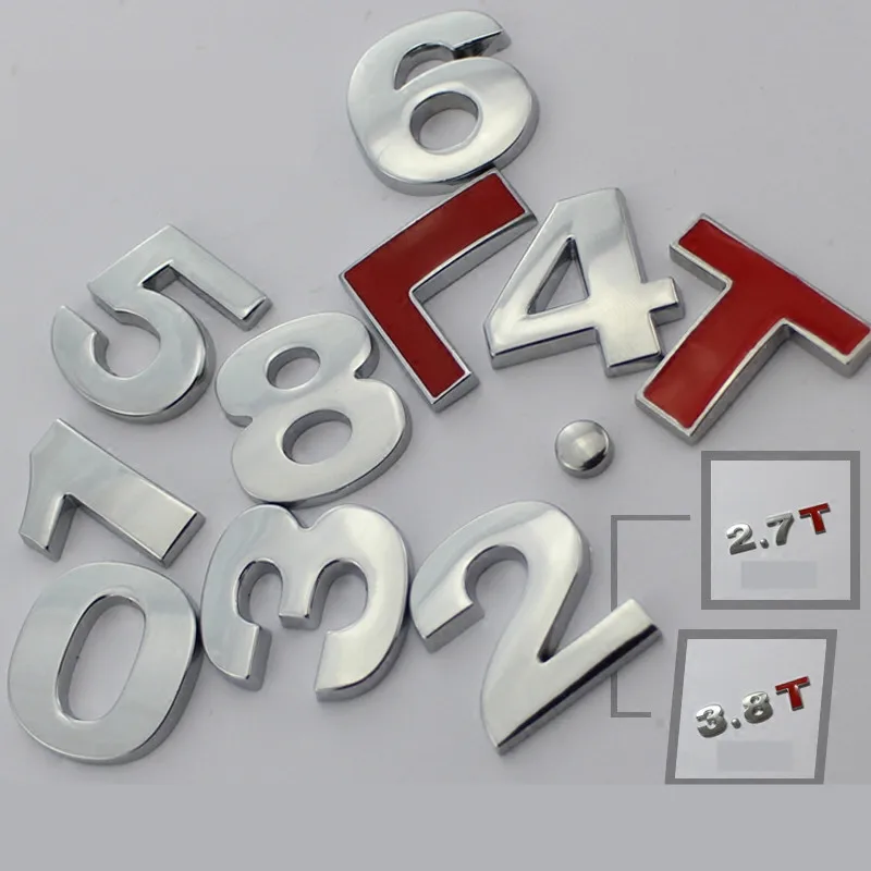 25 мм 3D автомобильный металлический хромированный полноприводный спортивный