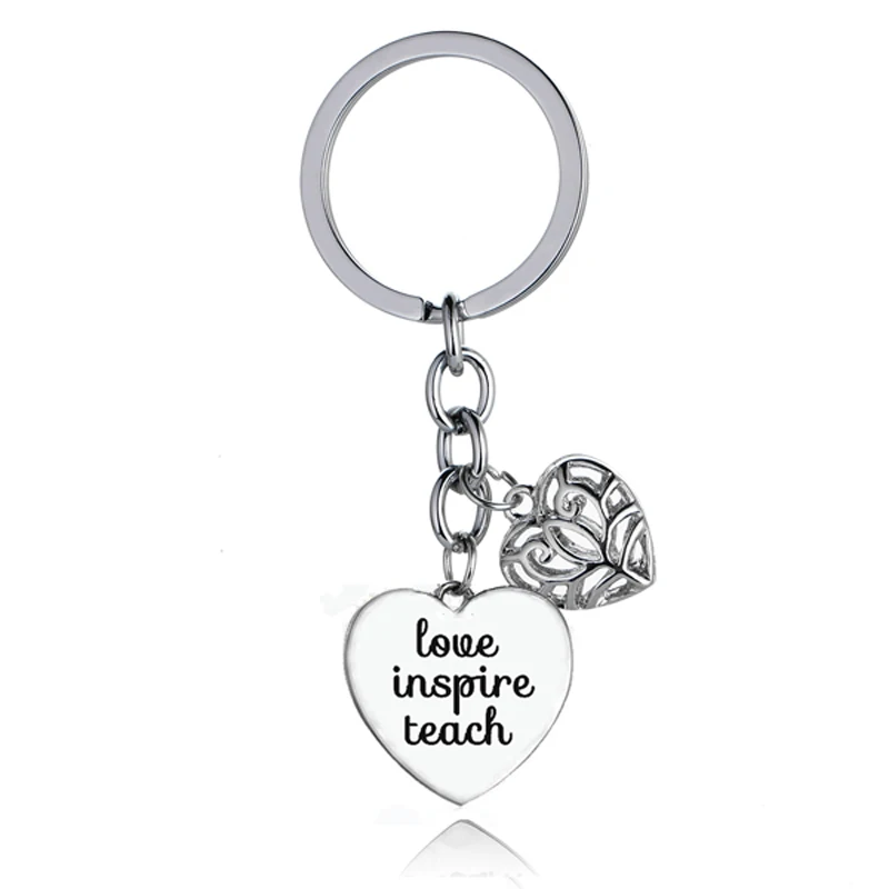 Сердце любовь учителей брелок Inspire учитель замечательный Шарм Брелок Сеть День