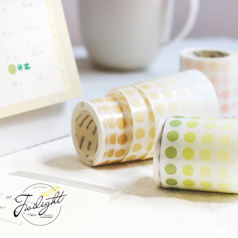 

8 шт./лот круглая наклейка серия бумажная декоративная лента Маскировочная лента васи лента