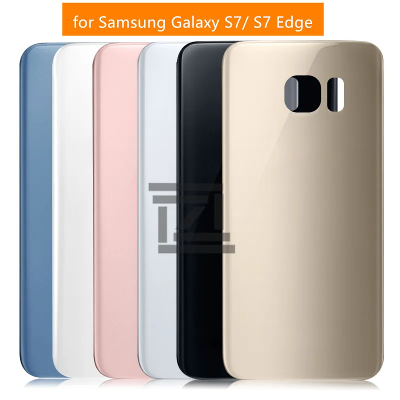 Стеклянная Крышка батарейного отсека для Galaxy S7 Edge G935 задняя крышка Samsung S7/
