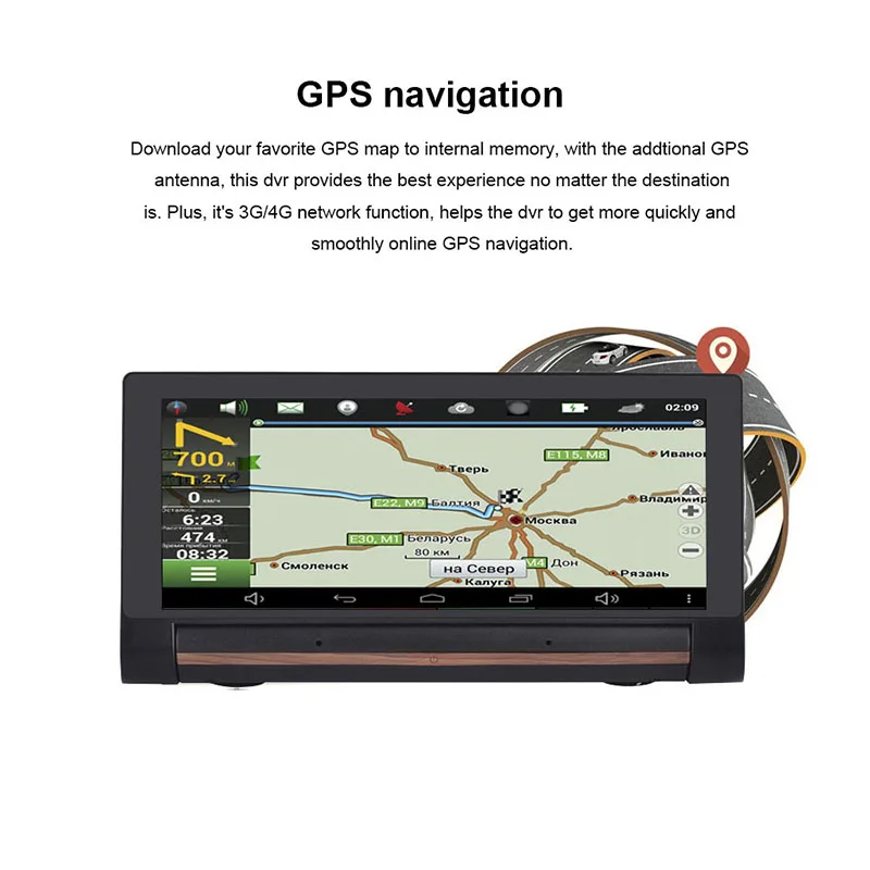 Автомобильный видеорегистратор с Bluetooth Wi Fi GPS 4G|Видеорегистраторы| |