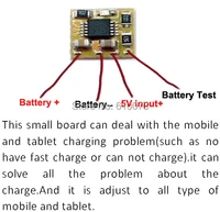 universal cell phone lithium battery charging protection fast charge board to solve all mobile phone and tablet charging problem