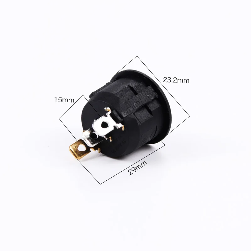 5PCS SC055 Red/Black LED Button Switch 3 Pin On/Off Rocker KCD1-105N VDE Copper pin silvertipped 6A 250V Sell at a Loss | Обустройство