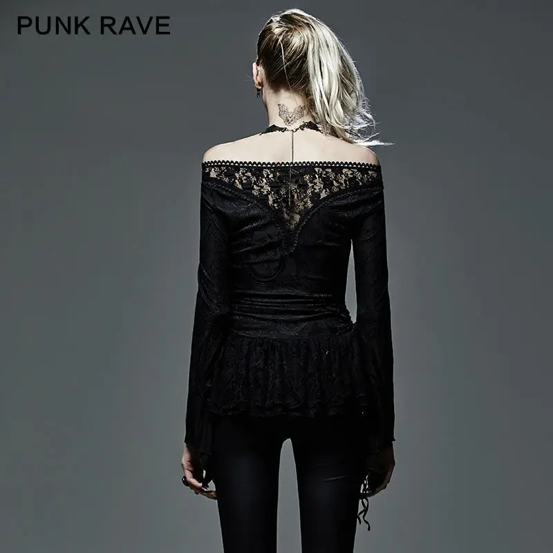 Женская футболка без бретелек с глубоким V образным вырезом|t-shirt t-shirt|gothic t-shirtpunk