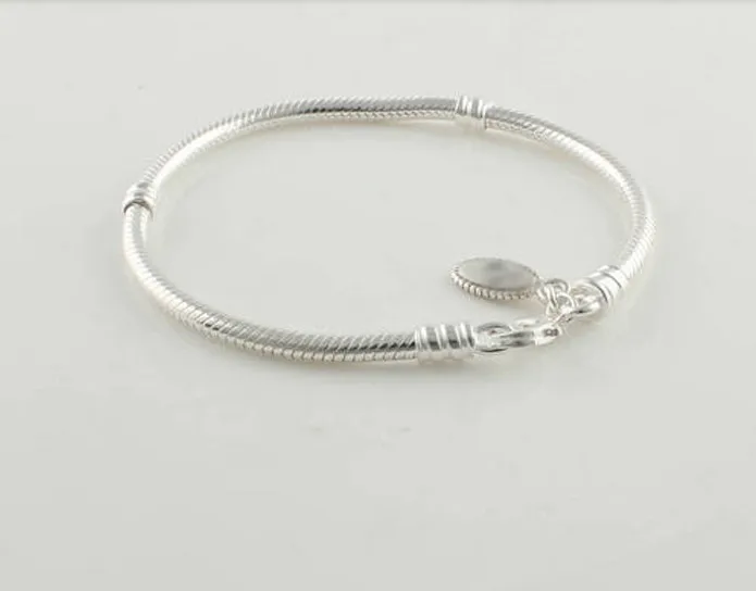 Женский серебряный браслет с зажимом браслеты подвесками цепочка сделай сам