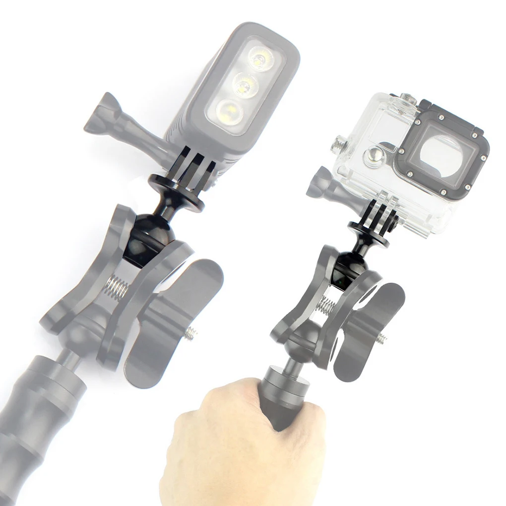 

Replacement For Hero 2/3/3+/4 360 Degree Rotation Ball Head Tripod Mount Adapter Aluminum Alloy