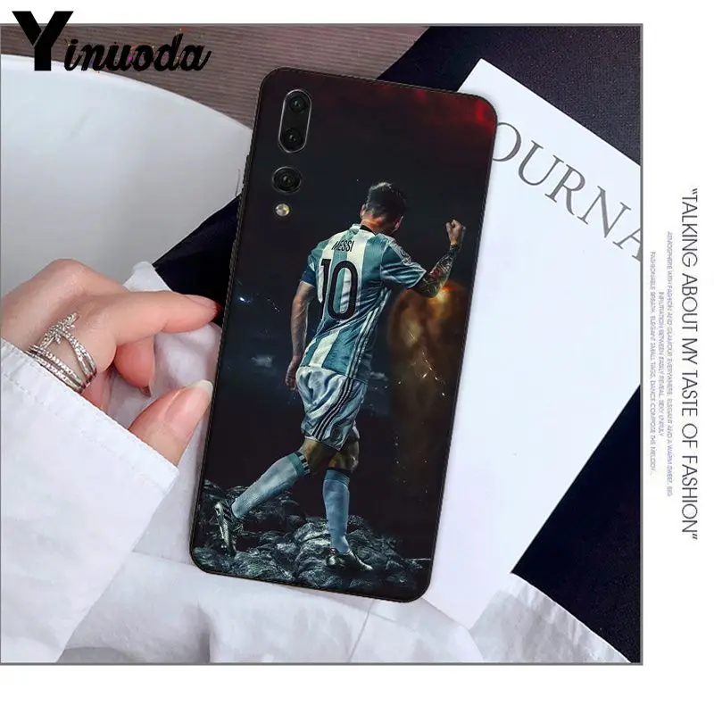 Yinuoda Lionel Messi DIY красивый чехол для телефона с рисунком для huawei Mate10 Lite P20 Pro P9 P10 Plus Mate9 10 Honor 10 View 10
