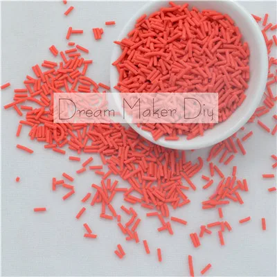 Long red 100 г/лот полимерная Горячая глина Fimo разбрызгивает прекрасные конфетти для рукоделия, своими руками конфетти - Цвет: Long red