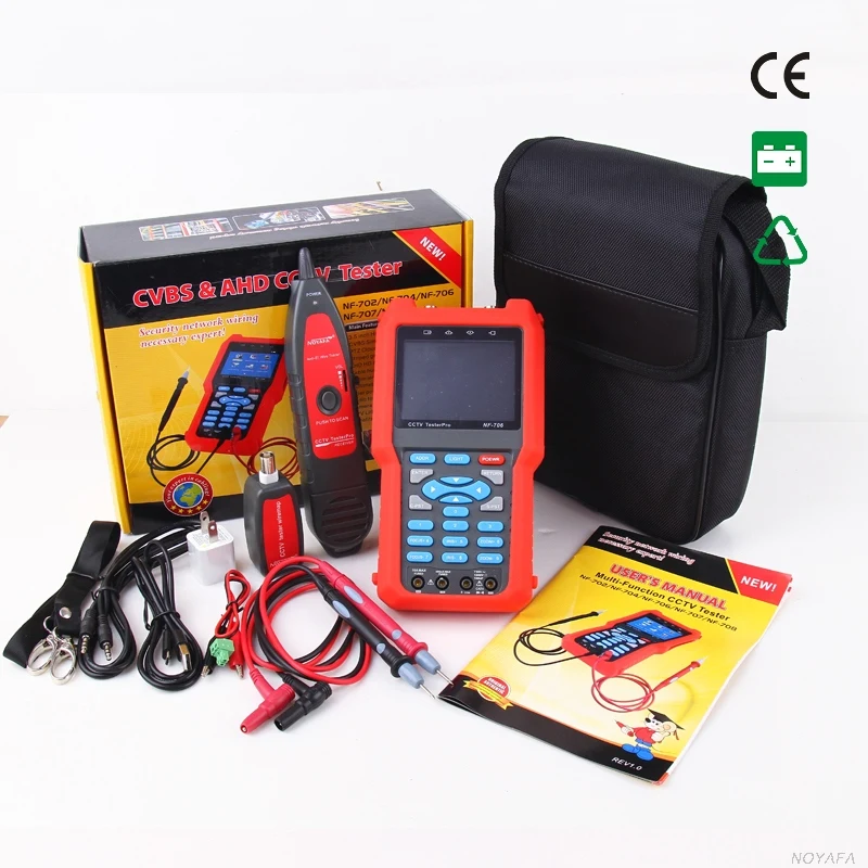 Оригинальный Noyafa NF-706 Многофункциональный аналоговый сигнал CVBS RJ45 BNC и