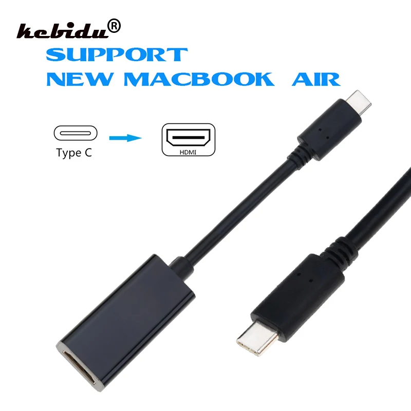 4K Type C к HDMI совместимый адаптер переходник штырь гнездо кабель преобразователь USB